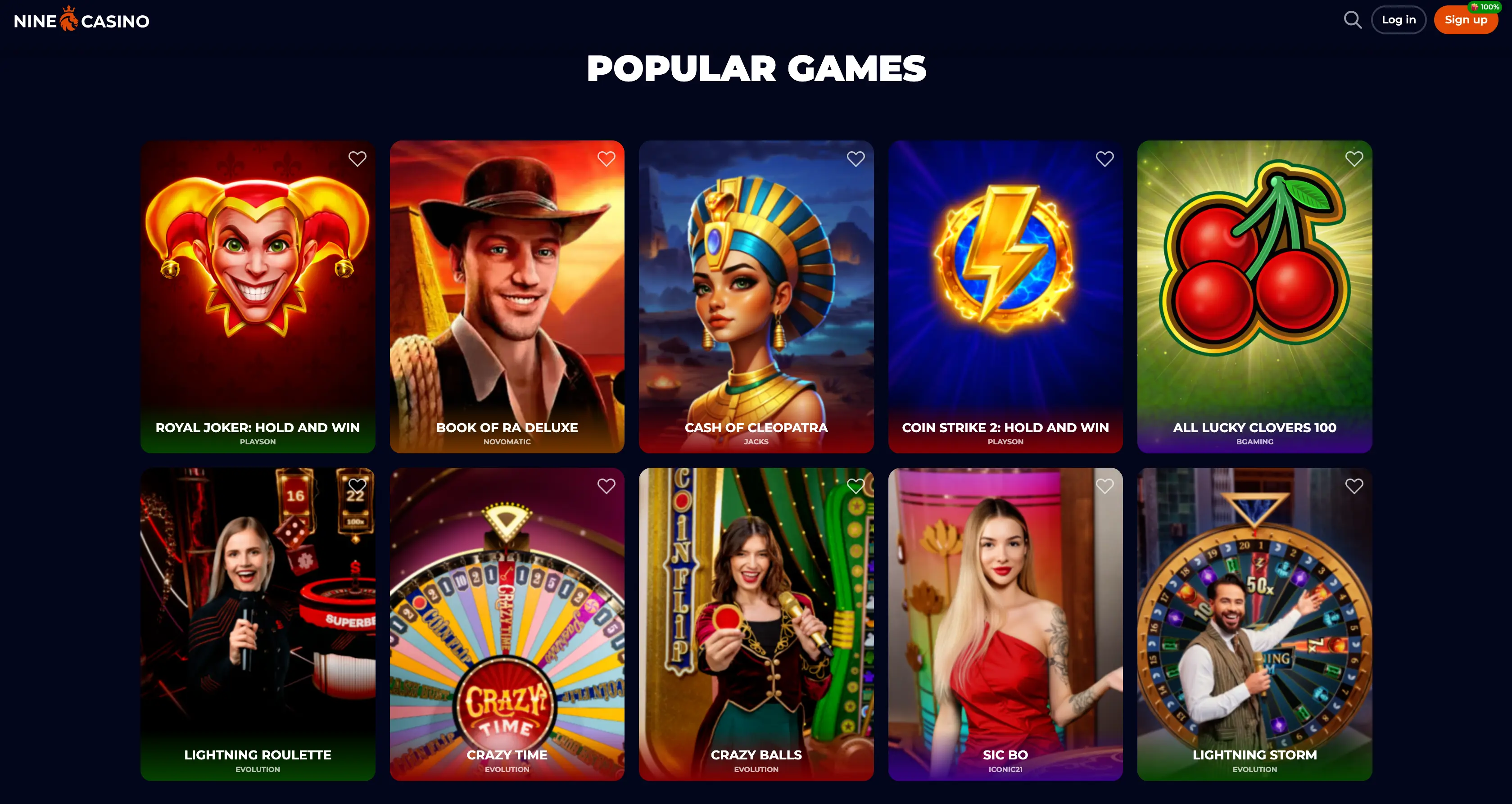 Bonus, giochi e vantaggi del Nine Casino Bonus, giochi e vantaggi del Nine Casino